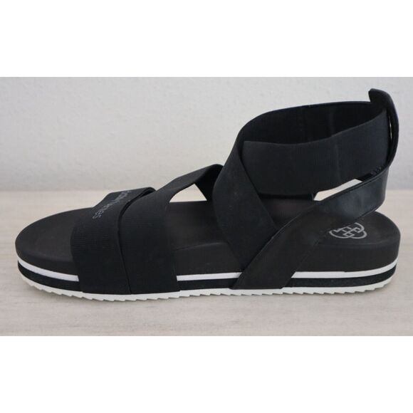 Daisy Fuentes DF215001 Women's Sz 9M Black Maya Open Toe Strappy Sandals - Picture 8 of 10